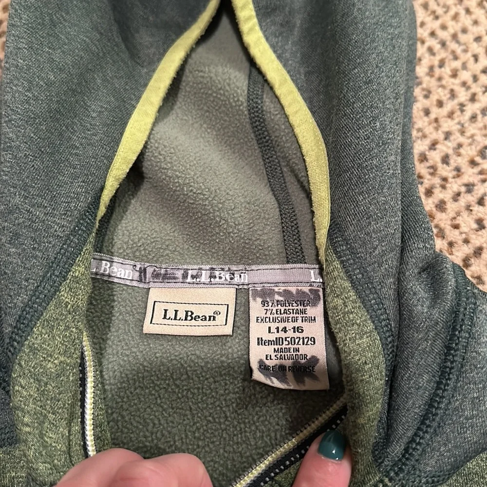 Boys LL bean sweatshirt zip up